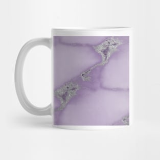 Massimo violet marble - silver Mug